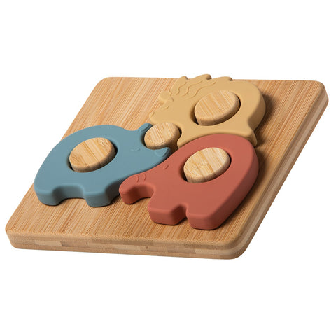 Simply Silicone Safari Bamboo Puzzle – 7×6″