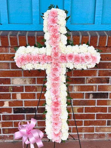 Prayers and Peace Cross Standing Spray