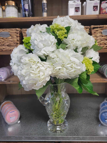 White Hydrangea Crystal Bouquet